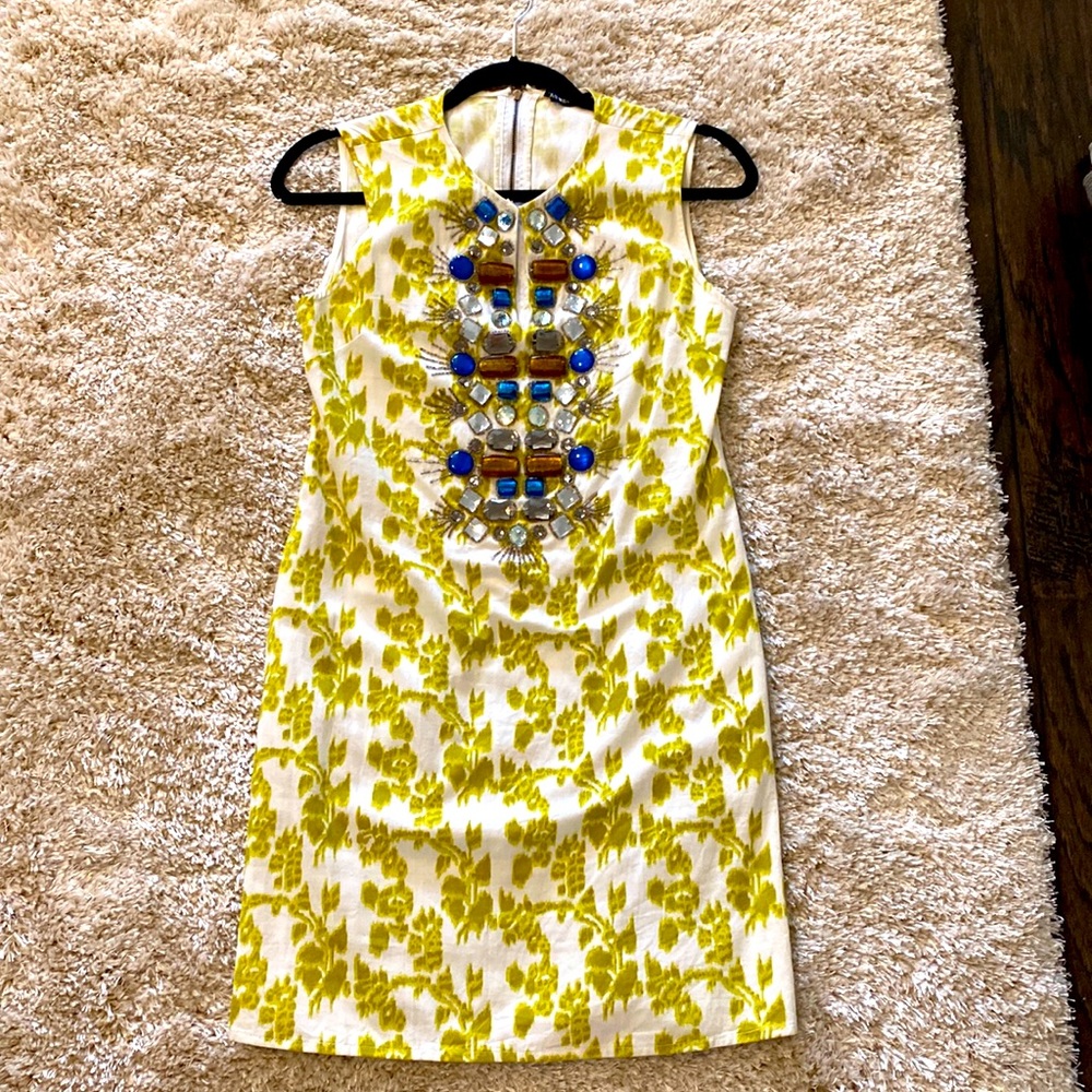KAS New York embellished jewel dress sz 4